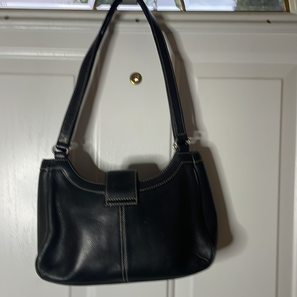 Fossil genuine leather black 4 compartment purse, gently used - Picture 6 of 11